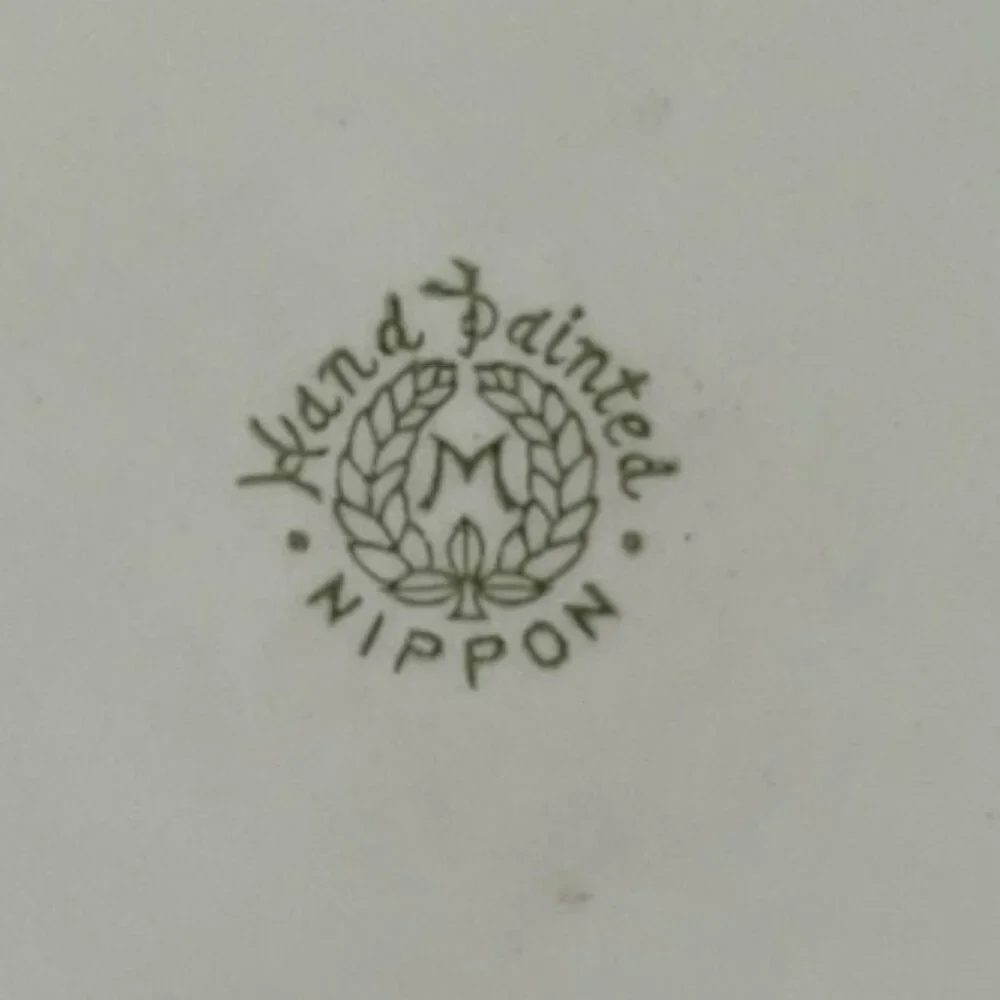 Antique Hand-Painted Nippon Porcelain Saucer, 7